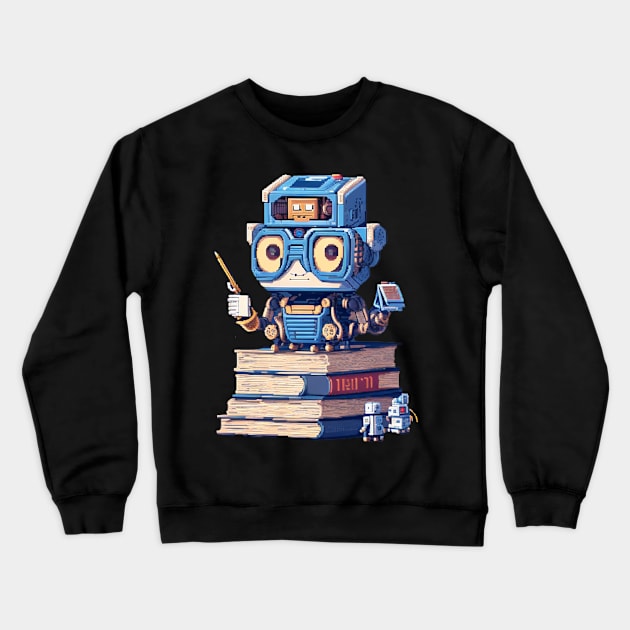 ai Study Hard Crewneck Sweatshirt by clownescape